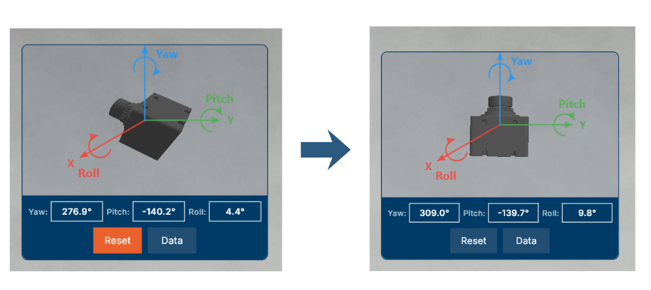 IMU 3D Preview Reset