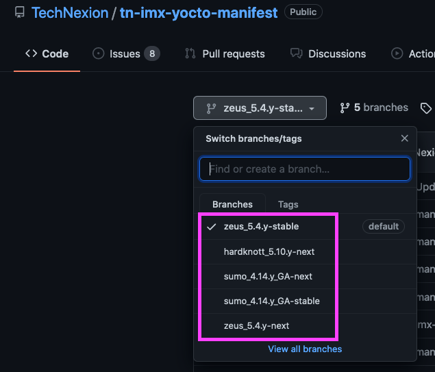 select-yocto-version-github-dropdown.png