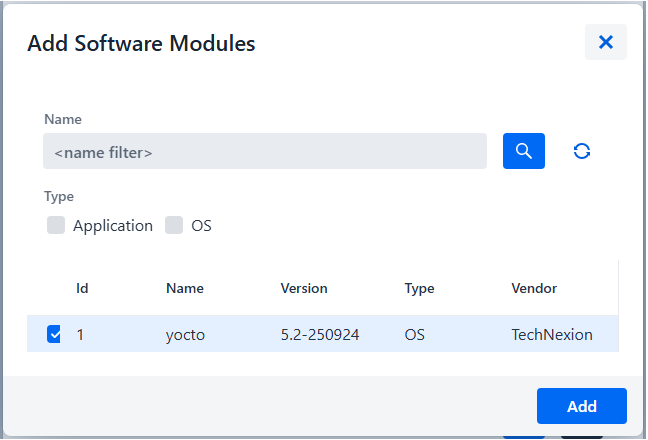 hawkBit Create Distribution Set - Step 2
