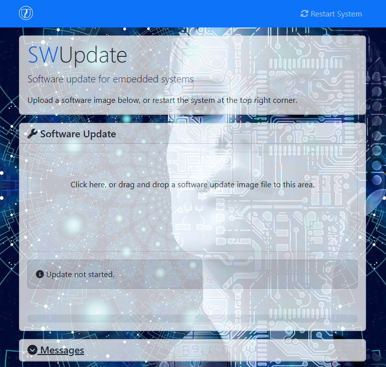 SWUpdate Mongoose Web Interface