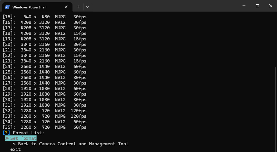 List Format